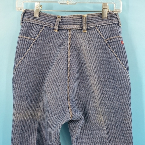 Vintage 90s Braxton striped hi waist pencil jeans 11 - Picture 4 of 14